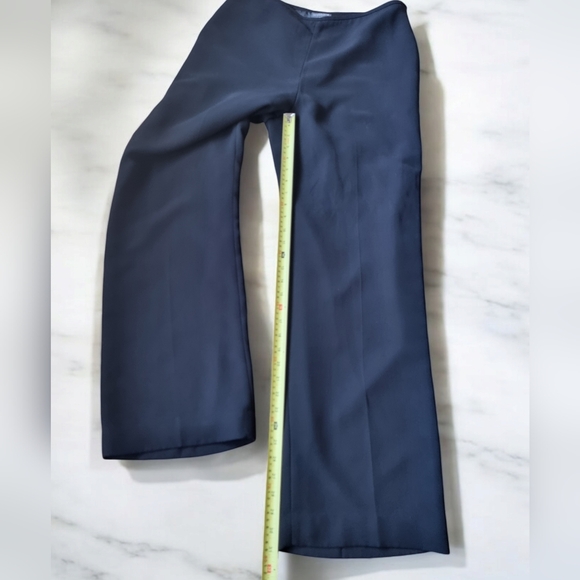 Liz Claiborne Suits Fully Lined Wide Leg Black Dress Pants - Picture 8 of 8